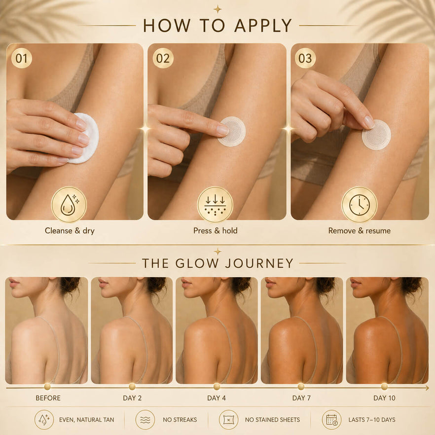 SunFree Transdermal Tanning Patch — Stop painting your skin. Start activating it.