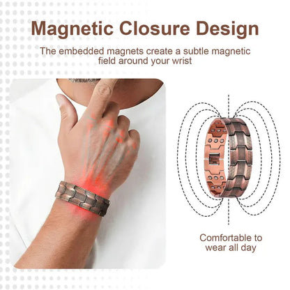 Pure Copper Magnetic Bracelet – Relieve Pain & Boost Circulation