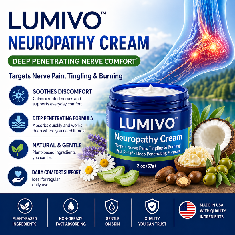 LUMIVO Neuropathy Cream for nerve pain relief